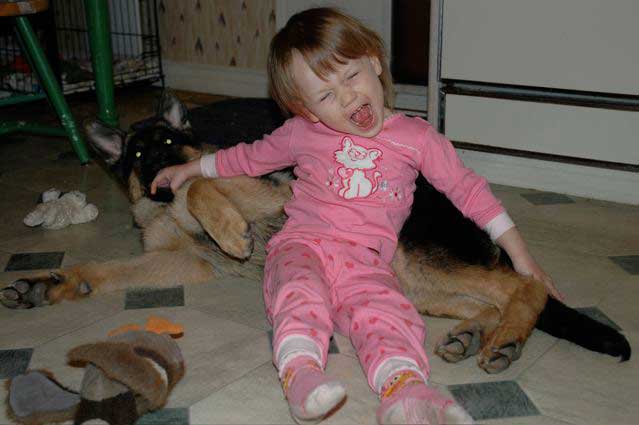 German Shepherd Dogs with Children